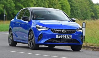 Vauxhall Corsa-e - cornering front